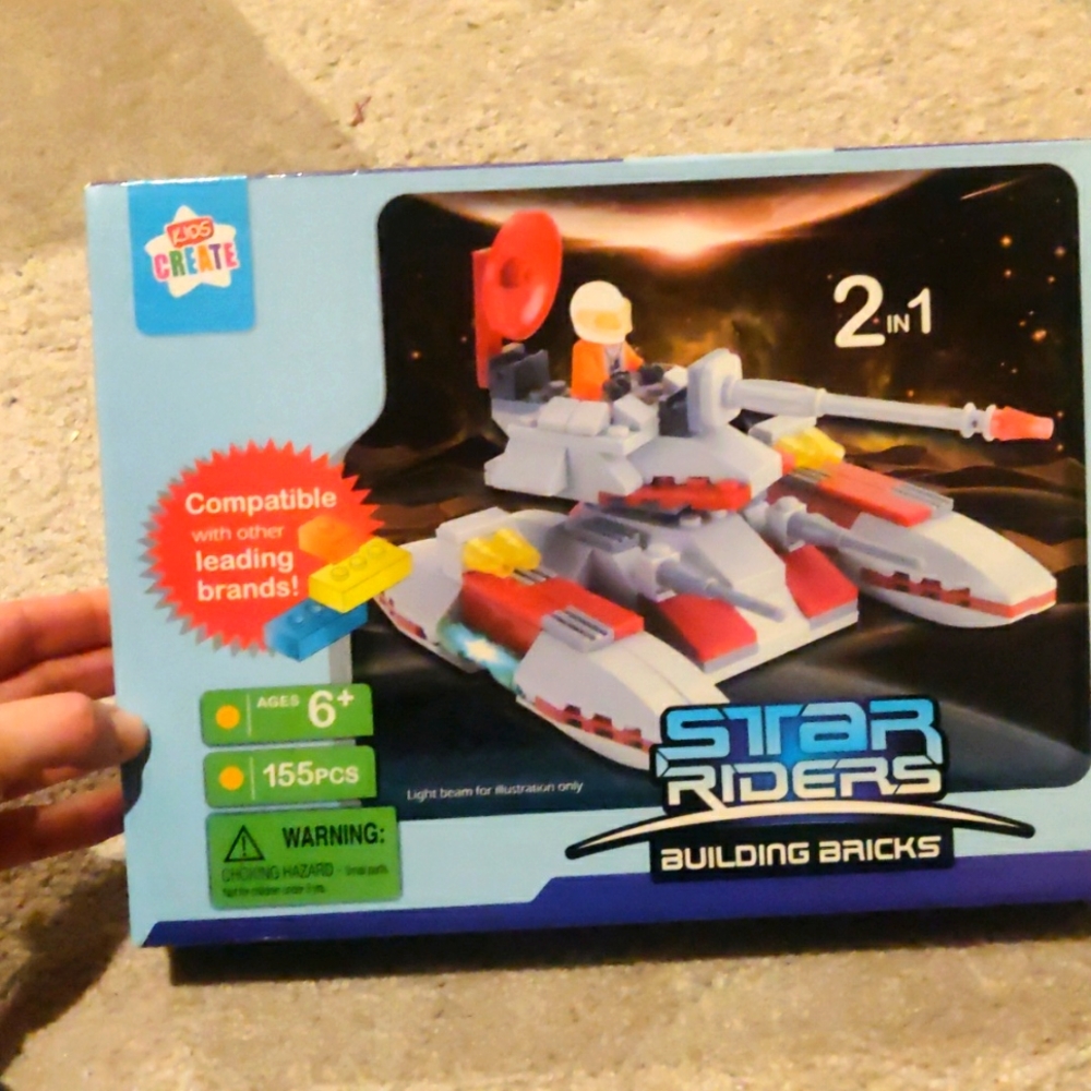 New!Star riders building bricks Kids create 2 in 1 155pcs Y2K Educational Develo